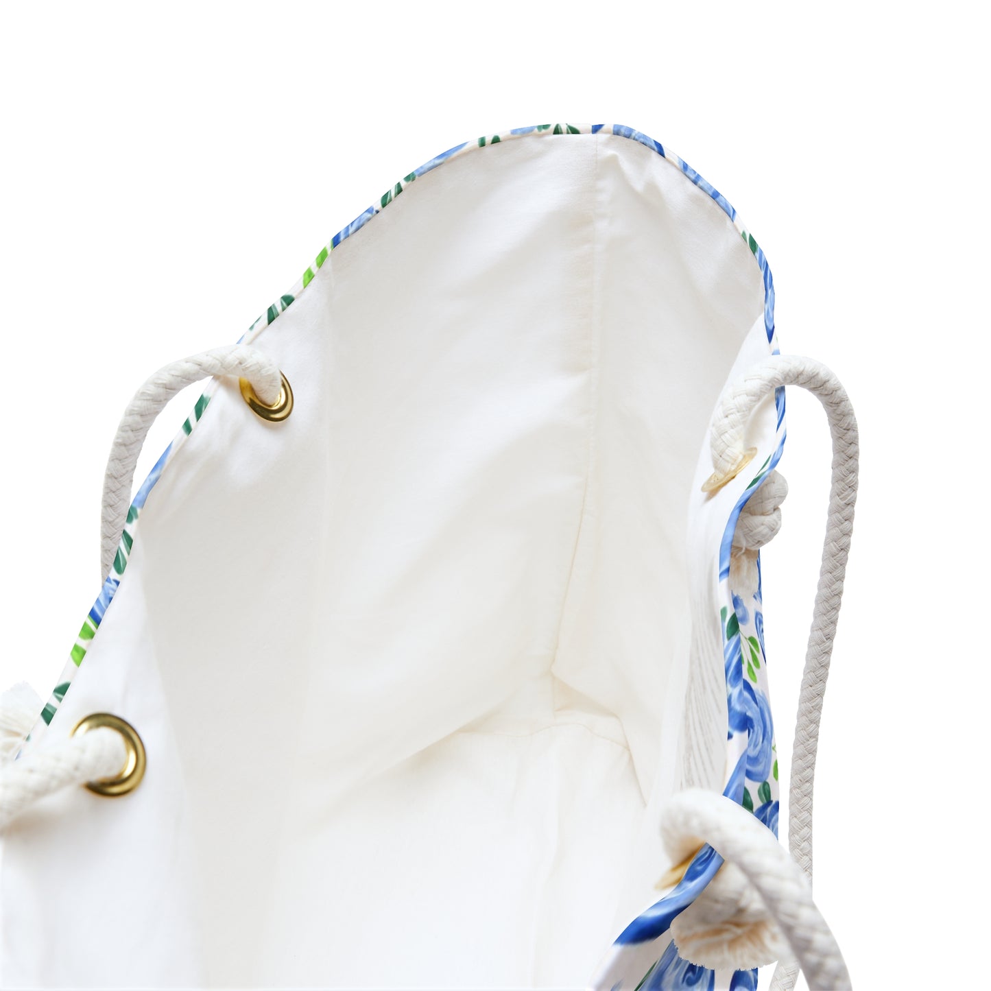 Blue Rose Floral Weekender Bag — Large Floral Travel Tote for Beach & Weekend Getaways