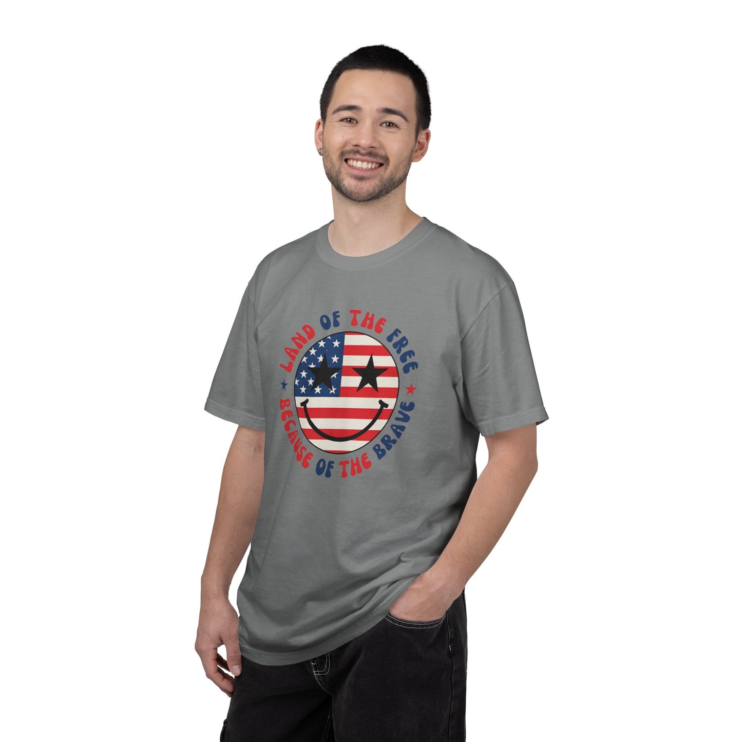 Patriotic 'Land of the Free Because of the Brave' T-Shirt