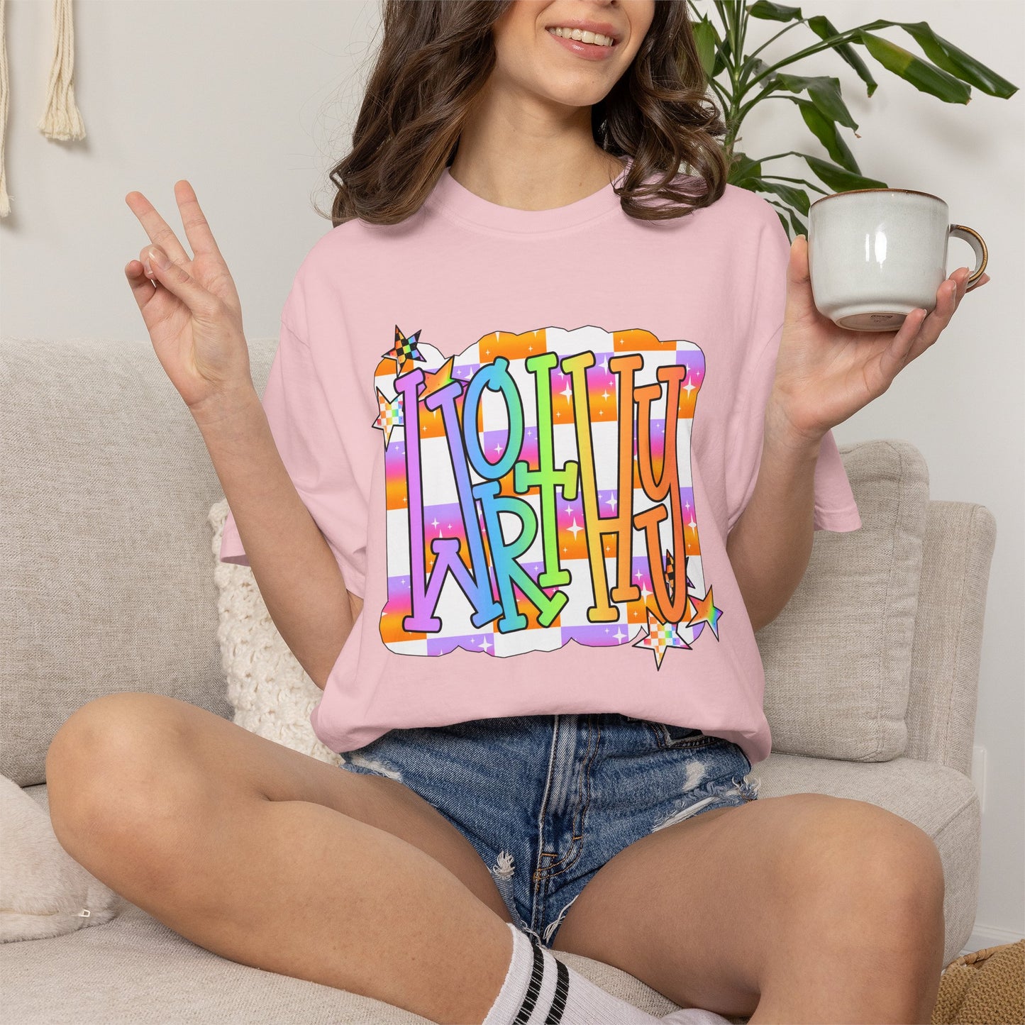 “WORTHY' Graphic T-Shirt — Positive Message Tee