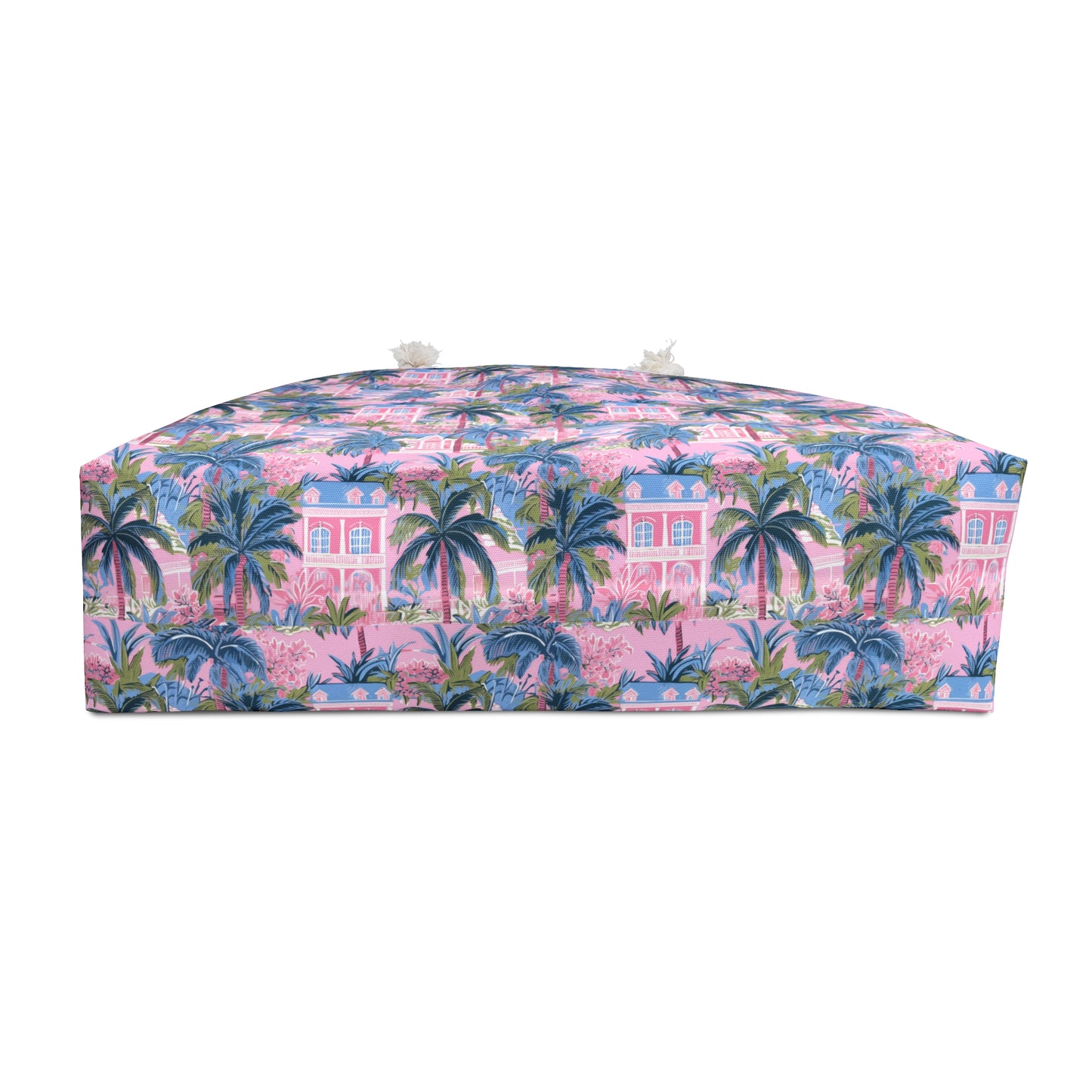 Tropical Palm Weekender Bag – Pink Miami Beach Tote