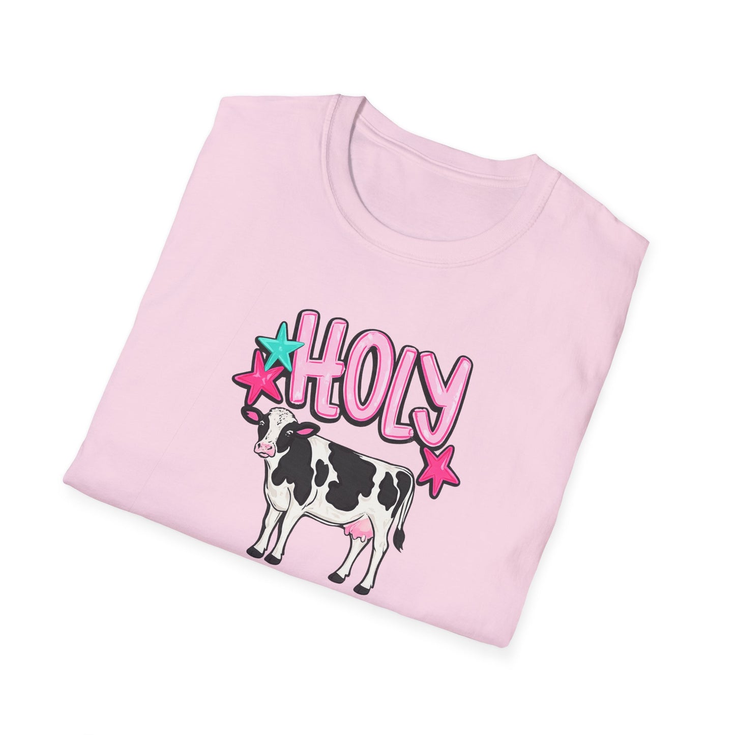 Holy Cow T-Shirt — Cute Pastel Cow Graphic Tee