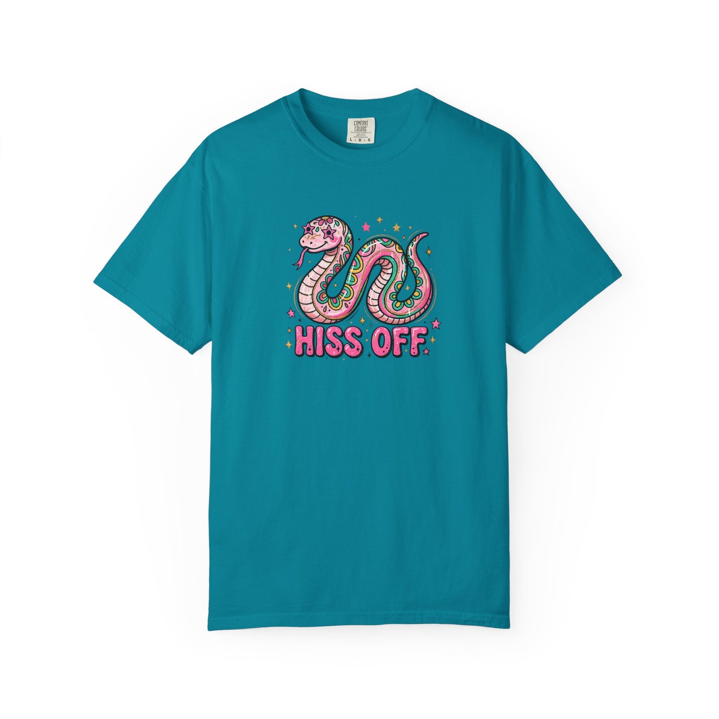 Snake "Hiss Off" Graphic T-Shirt — Retro Cute Reptile Tee