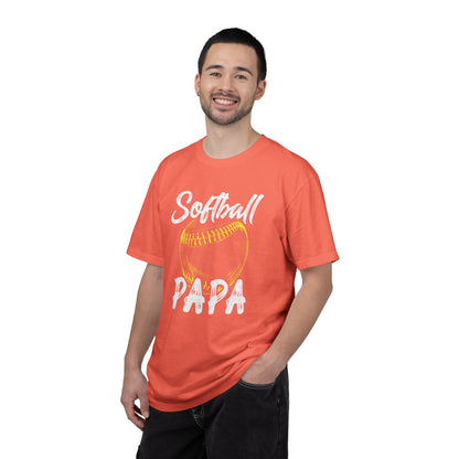 Softball Papa T-Shirt — Daddy Coach Dad Gift