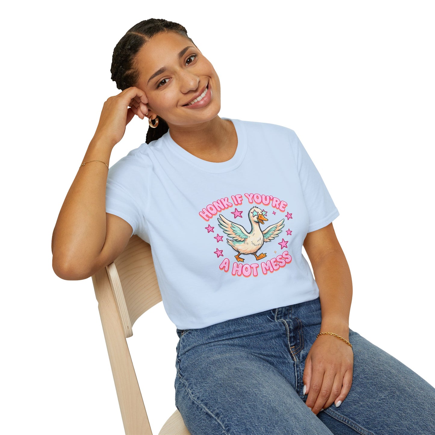 Honk If You’re A Hot Mess T-Shirt — Cute Vintage Dove Graphic Tee
