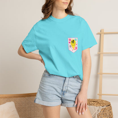 Social Moms Club T-Shirt — Colorful Retro Pocket Graphic Tee