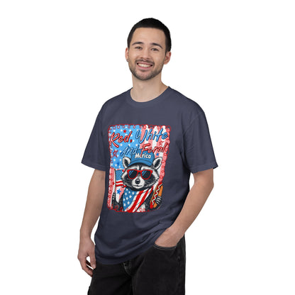 Patriotic Raccoon 'Red, White And Fear'd Merica' T-Shirt