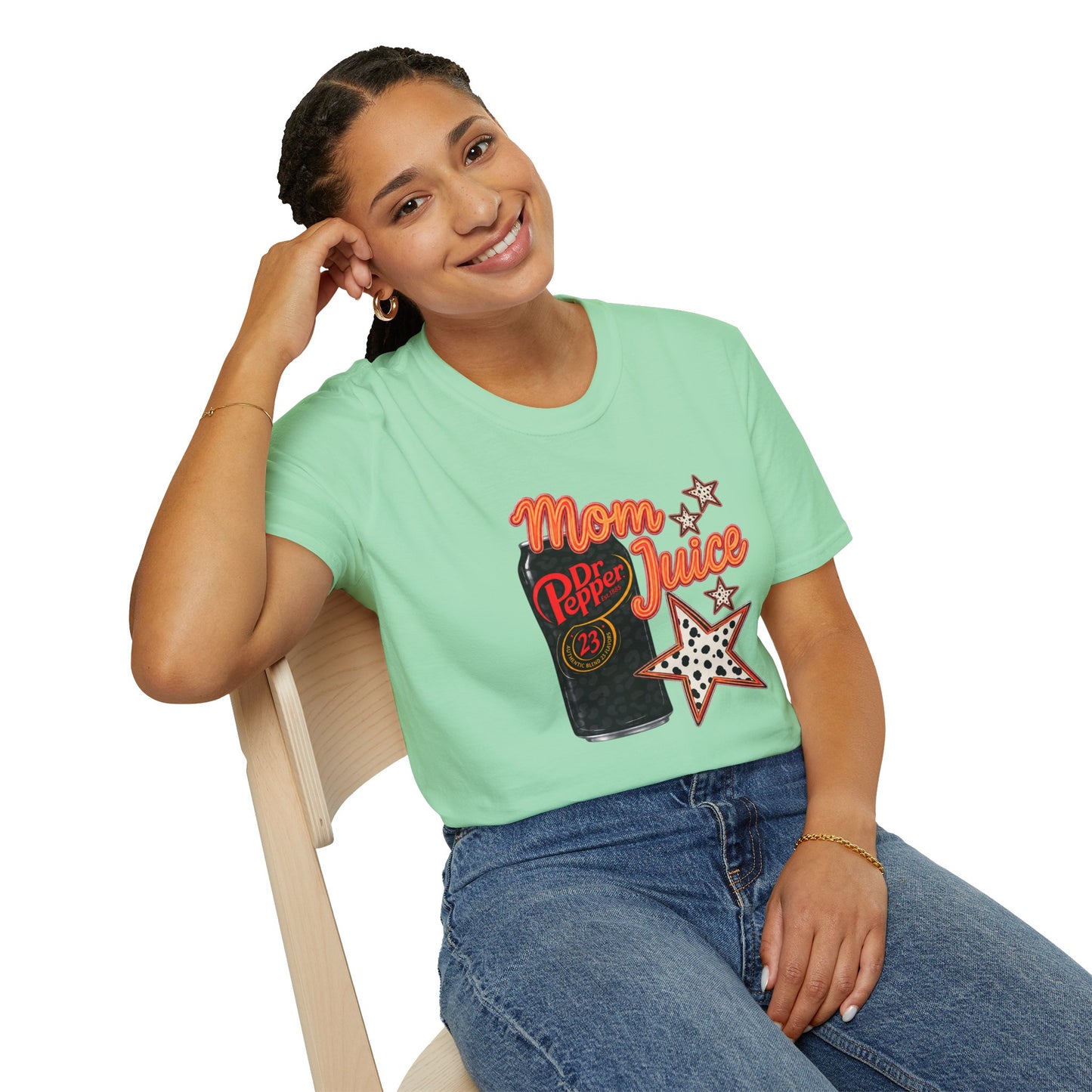 Mom Juice Dr Pepper T-Shirt – Retro Soda Graphic Tee for Moms