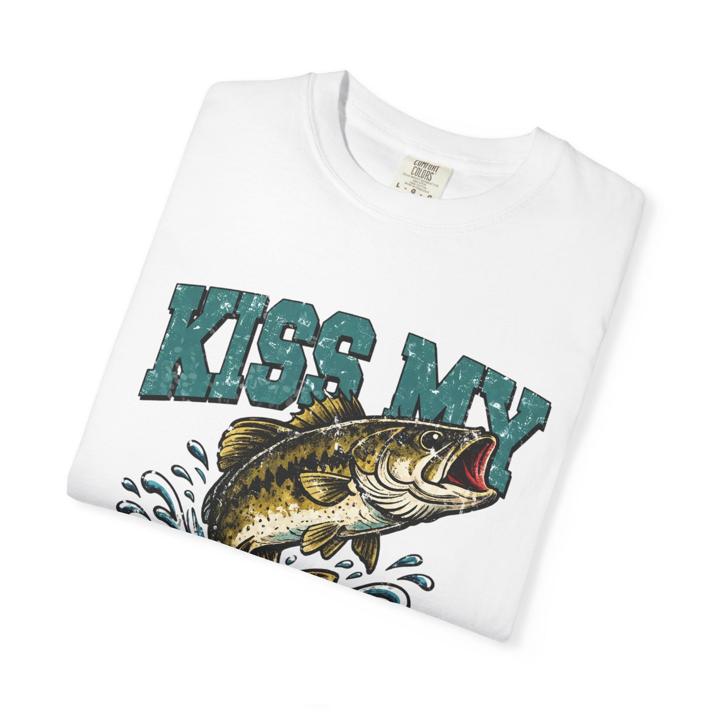 Kiss My Bass Fishing T-Shirt — Humorous Bass Angler Tee