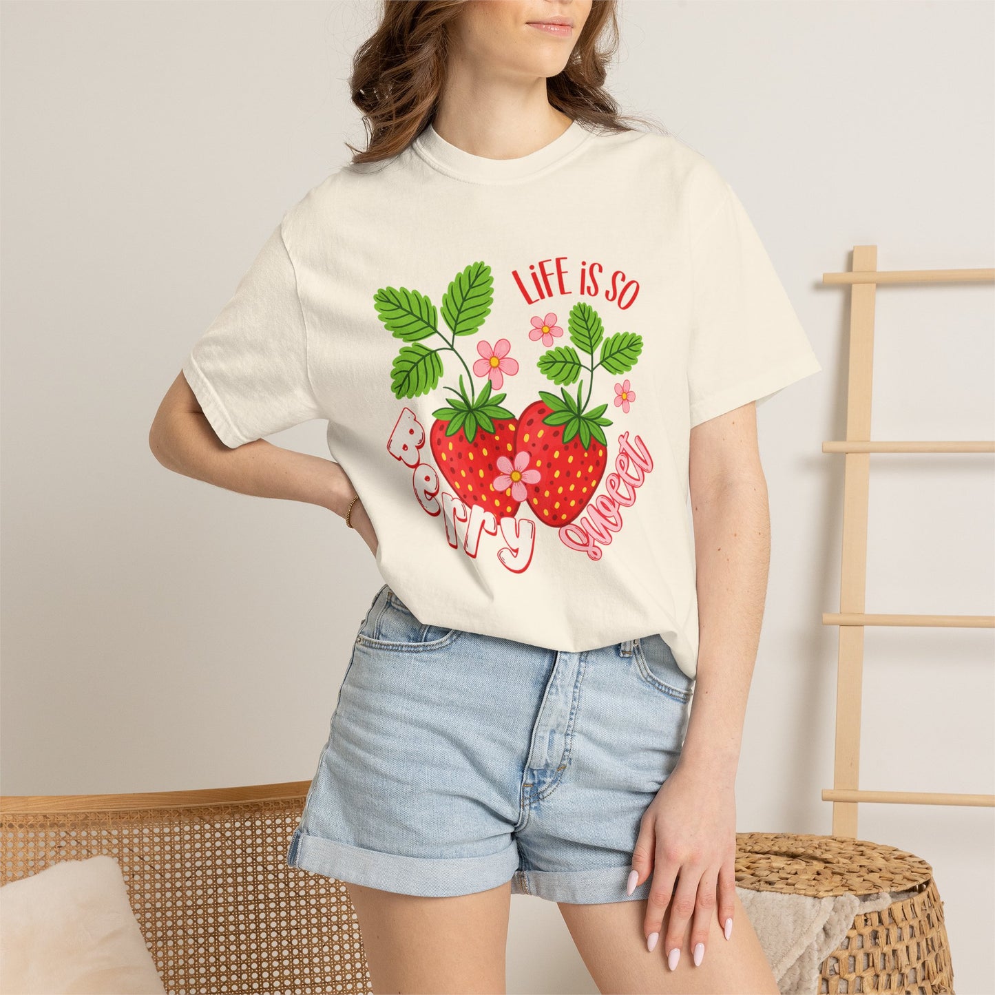 Life Is So Berry Sweet T-Shirt — Cute Strawberry Graphic Tee