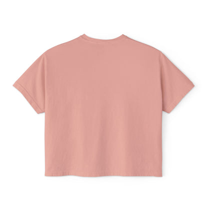 Retro Neon Makeup Graphic Tee — Women's Boxy Tee