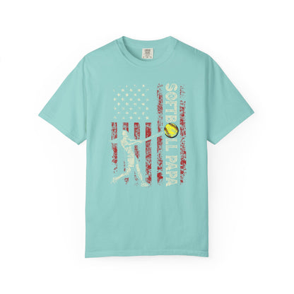 Softball Vintage Flag T-Shirt