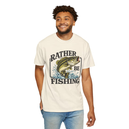 Rather Be Fishing T-Shirt — Bass Graphic Fishing Tee