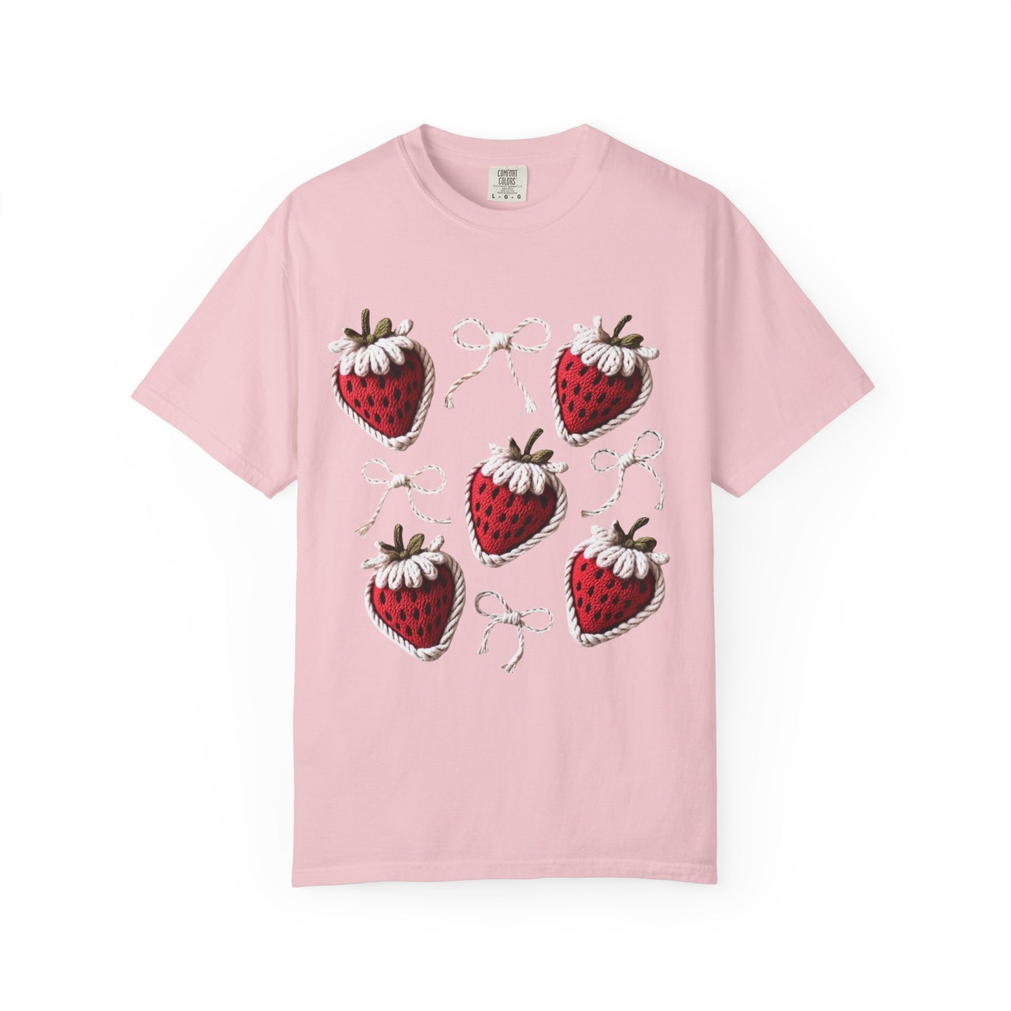 Crochet Strawberries and Bows T-shirt