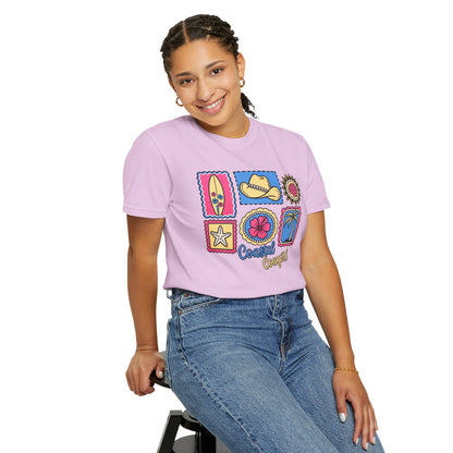 Coastal Cowgirl Graphic T-Shirt — Retro Beach Icons Tee