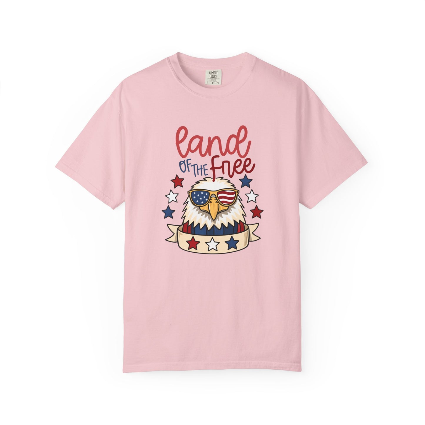 Land of the Free Eagle T-Shirt — Patriotic 4th of July American Flag Design