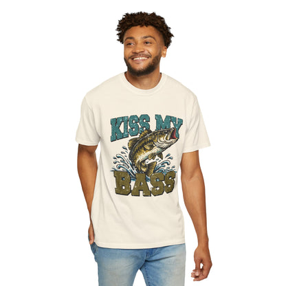 Kiss My Bass Fishing T-Shirt — Humorous Bass Angler Tee