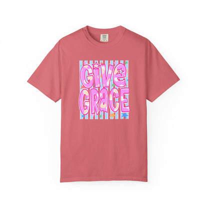 Give Grace T-Shirt — Pastel Retro Graphic Tee