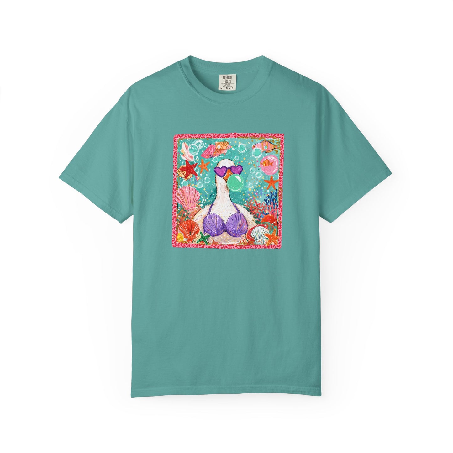 Goose in Bikini Beach T-Shirt — Cute Retro Seaside Graphic Tee