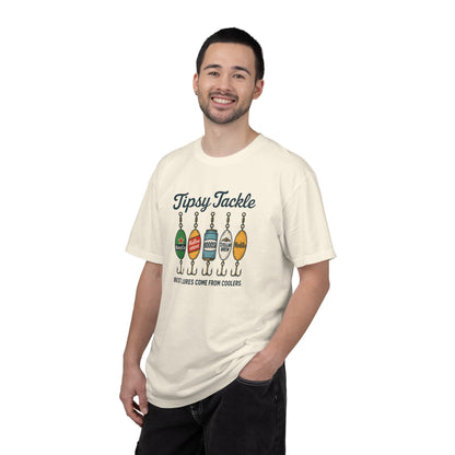 Tipsy Tackle Fishing T-Shirt — "Best Lures Come From Coolers" Graphic Tee