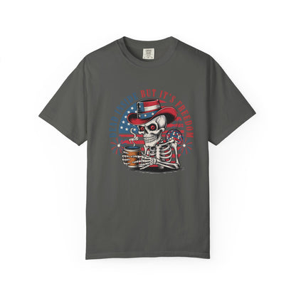 Patriotic Skeleton 'Dead Inside But It's Freedom' T-Shirt