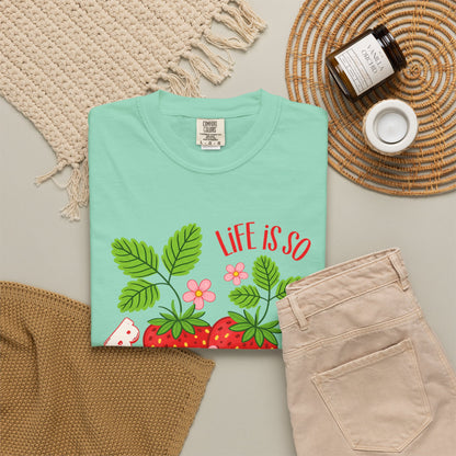 Life Is So Berry Sweet T-Shirt — Cute Strawberry Graphic Tee