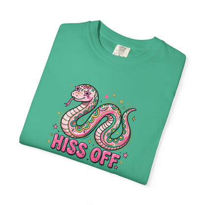 Snake "Hiss Off" Graphic T-Shirt — Retro Cute Reptile Tee