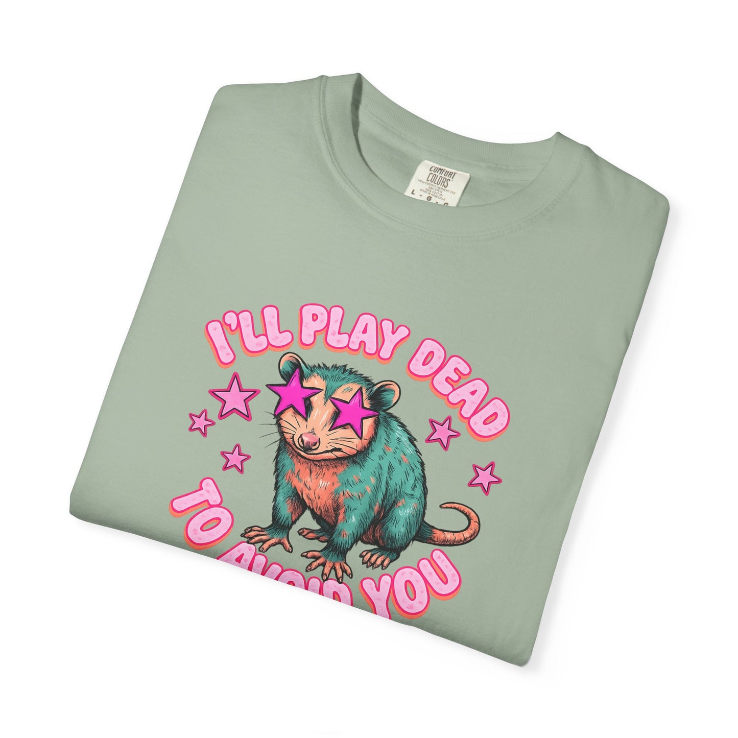 Funny Cat T-Shirt — "I'll Play Dead to Avoid You" Cute Sarcastic Graphic Tee