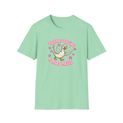 Honk If You’re A Hot Mess T-Shirt — Cute Vintage Dove Graphic Tee