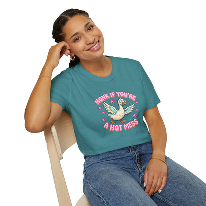 Honk If You’re A Hot Mess T-Shirt — Cute Vintage Dove Graphic Tee