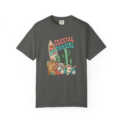 Coastal Cowgirl T-Shirt — Vintage Surf & Cactus Beach Graphic