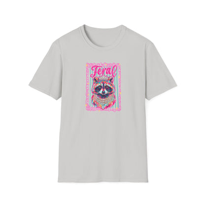 Feral Raccoon Gildan softstyle tshirt