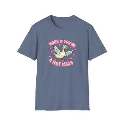 Honk If You’re A Hot Mess T-Shirt — Cute Vintage Dove Graphic Tee