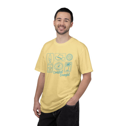 Coastal Cowgirl T-Shirt — Beachy Surf & Western Stamp Graphic Tee