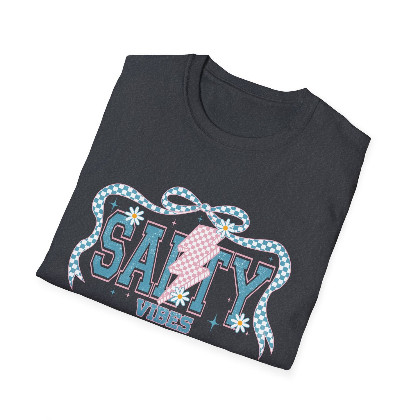 Salty Vibes Beach T-Shirt — Retro Seashell Graphic Tee