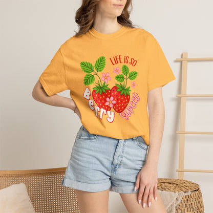 Life Is So Berry Sweet T-Shirt — Cute Strawberry Graphic Tee
