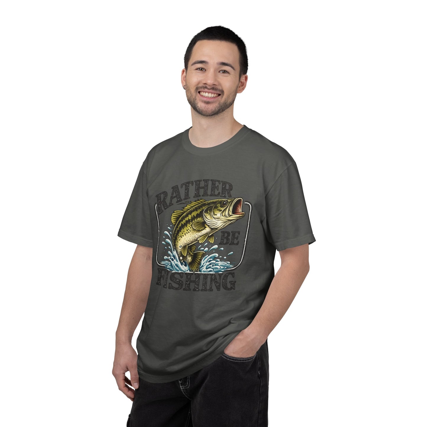 Rather Be Fishing T-Shirt — Bass Graphic Fishing Tee