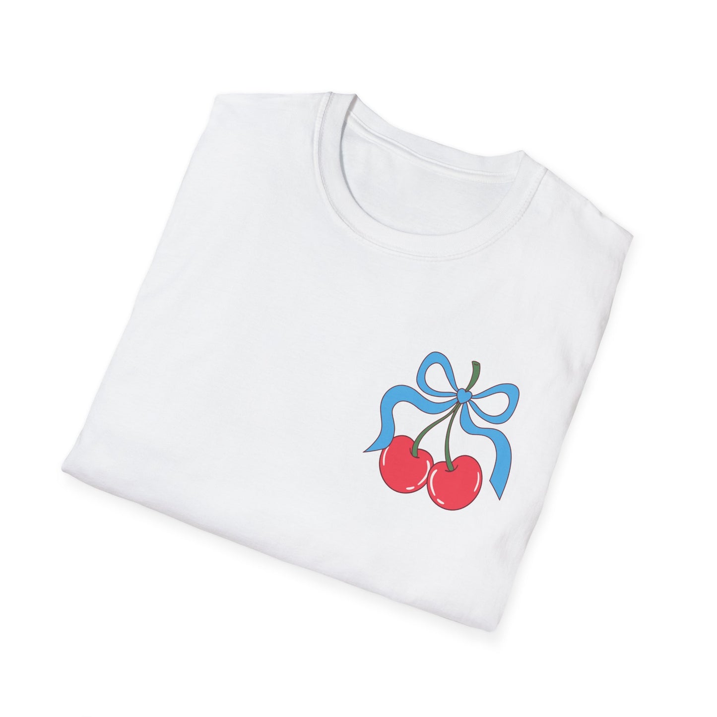 Patriotic Cherry T-Shirt — USA 1776 Fourth of July Graphic Tee