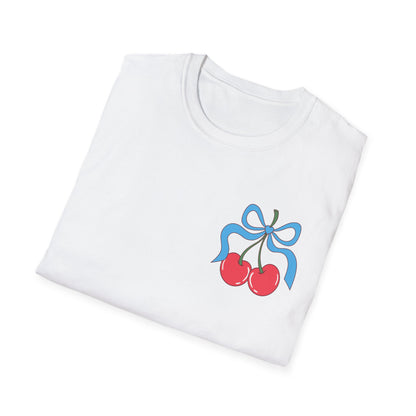 Patriotic Cherry T-Shirt — USA 1776 Fourth of July Graphic Tee
