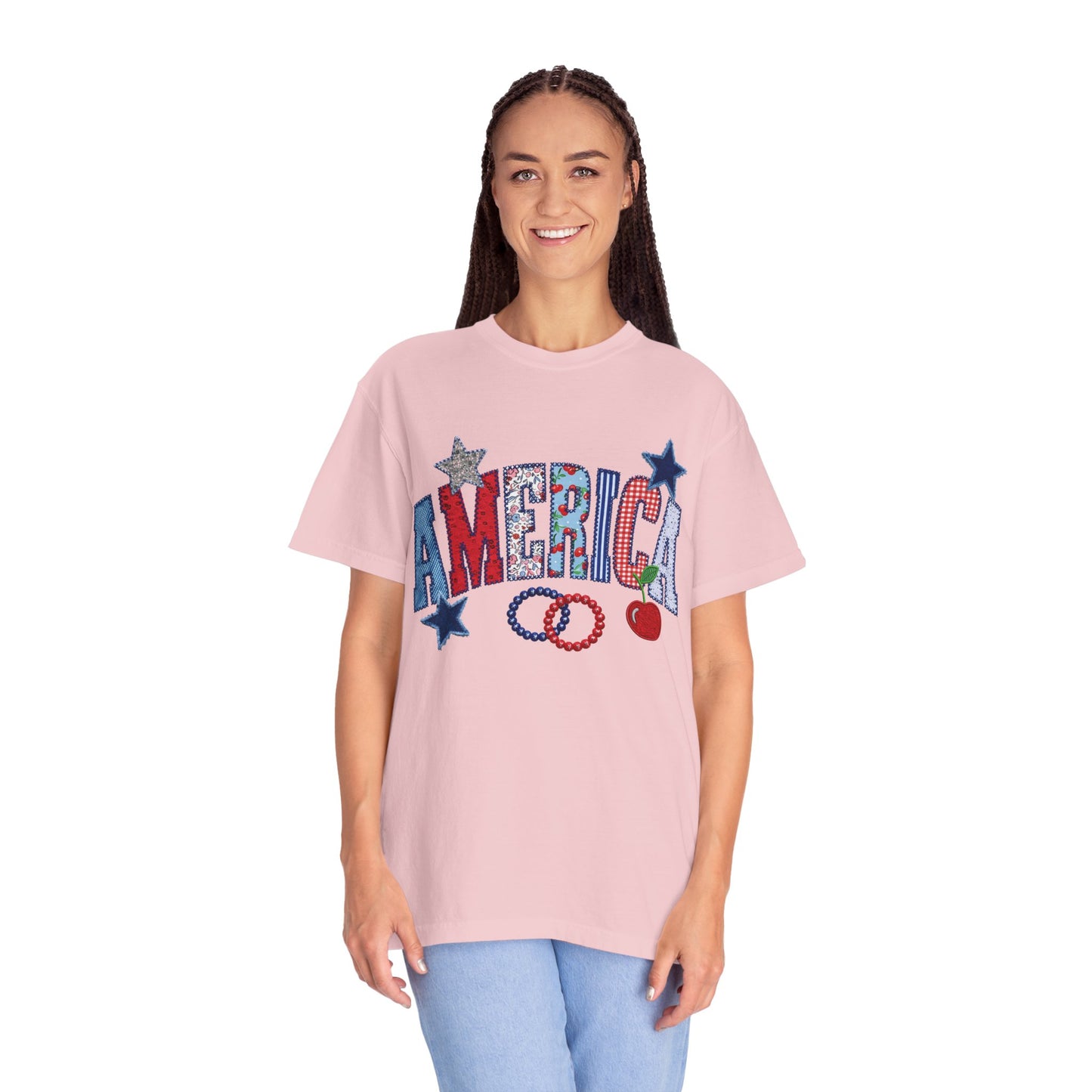 America Graphic T-Shirt — Patriotic Stars & Stripes Tee
