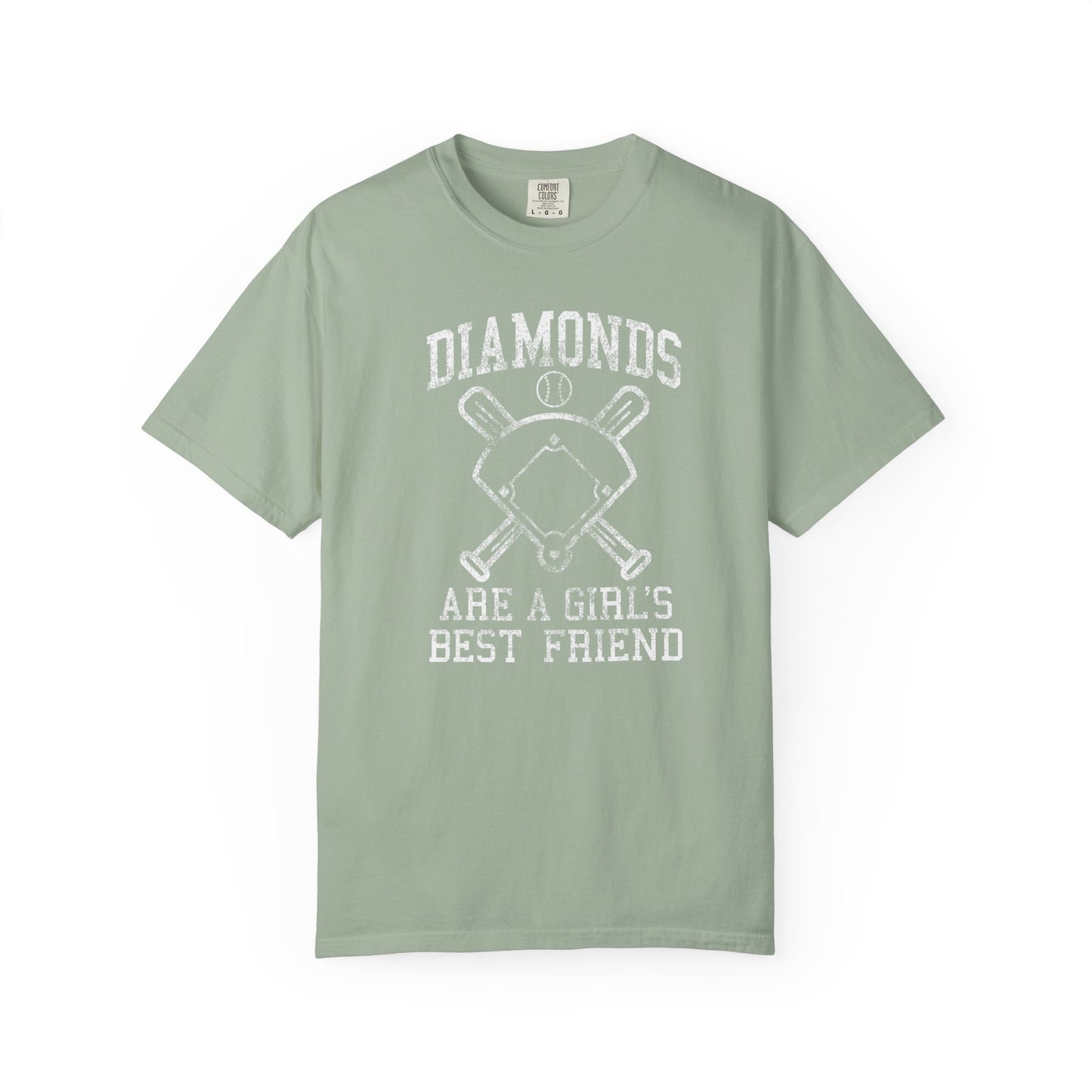 Baseball Diamonds Are A Girl's Best Friend T-Shirt – Women's Soft Vintage Baseball Tee