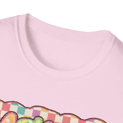 Mama Balloon Graphic Tee — Colorful Pastel Celebration Shirt for Moms