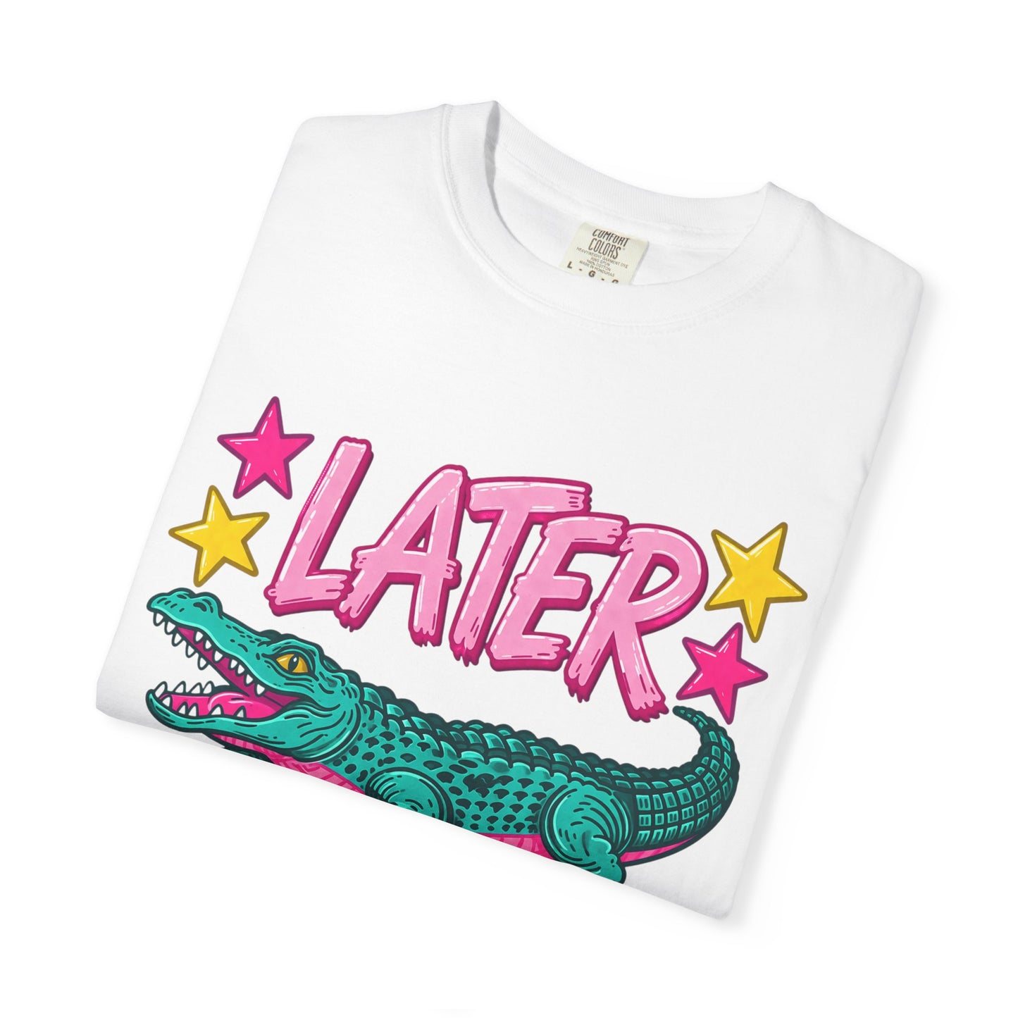 Later Gator Graphic T-Shirt — Retro Cartoon Alligator Tee