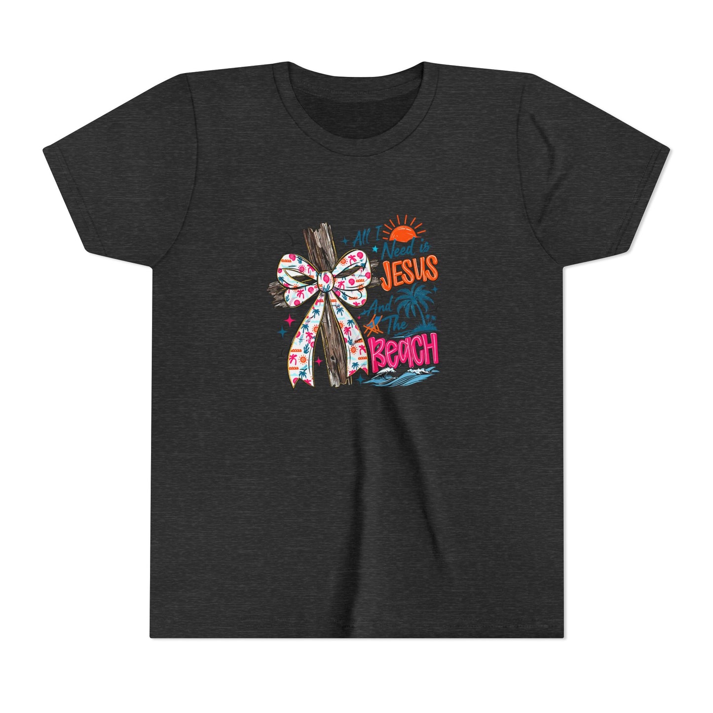 Youth Tee - All I Need is Jesus and the Beach Graphic Tee