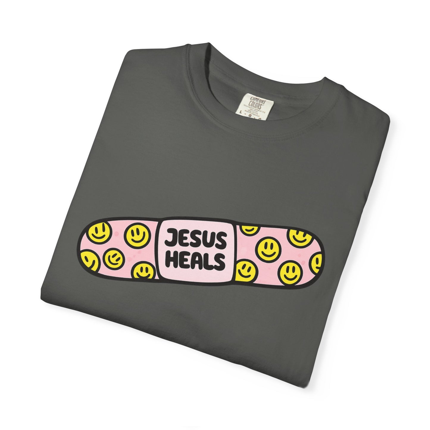 Jesus Heals Bandage T-Shirt — Christian Faith Graphic Tee