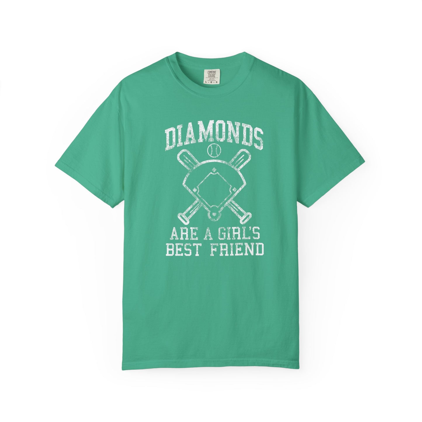 Baseball Diamonds Are A Girl's Best Friend T-Shirt – Women's Soft Vintage Baseball Tee