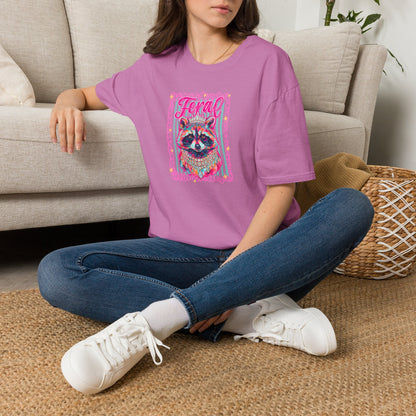 Feral Raccoon Gildan softstyle tshirt