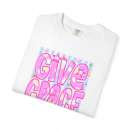 Give Grace T-Shirt — Pastel Retro Graphic Tee