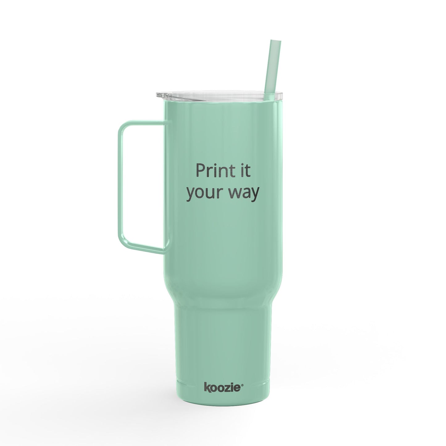40oz Engraved Insulated Tumbler with Lid & Straw — Customizable Travel Mug