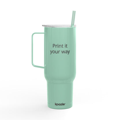 40oz Engraved Insulated Tumbler with Lid & Straw — Customizable Travel Mug