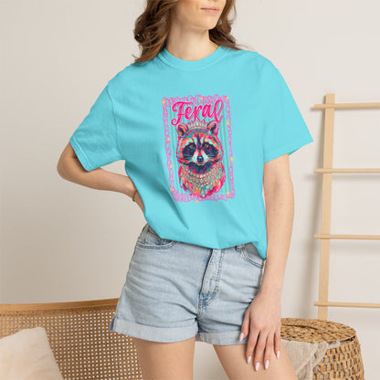 Feral Raccoon comfort color T-shirt
